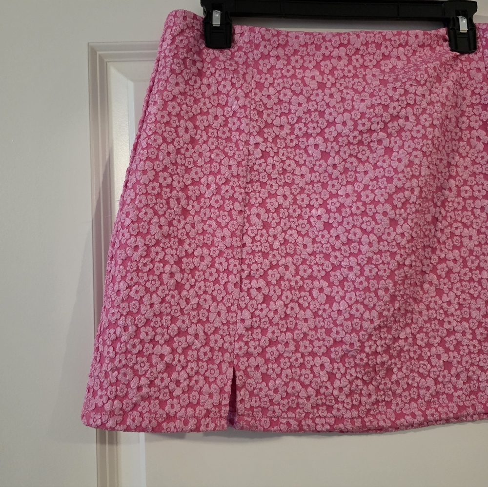 Altar'd State Floral Mini Skirt Womens XXL Preppy Chic Festival Boho